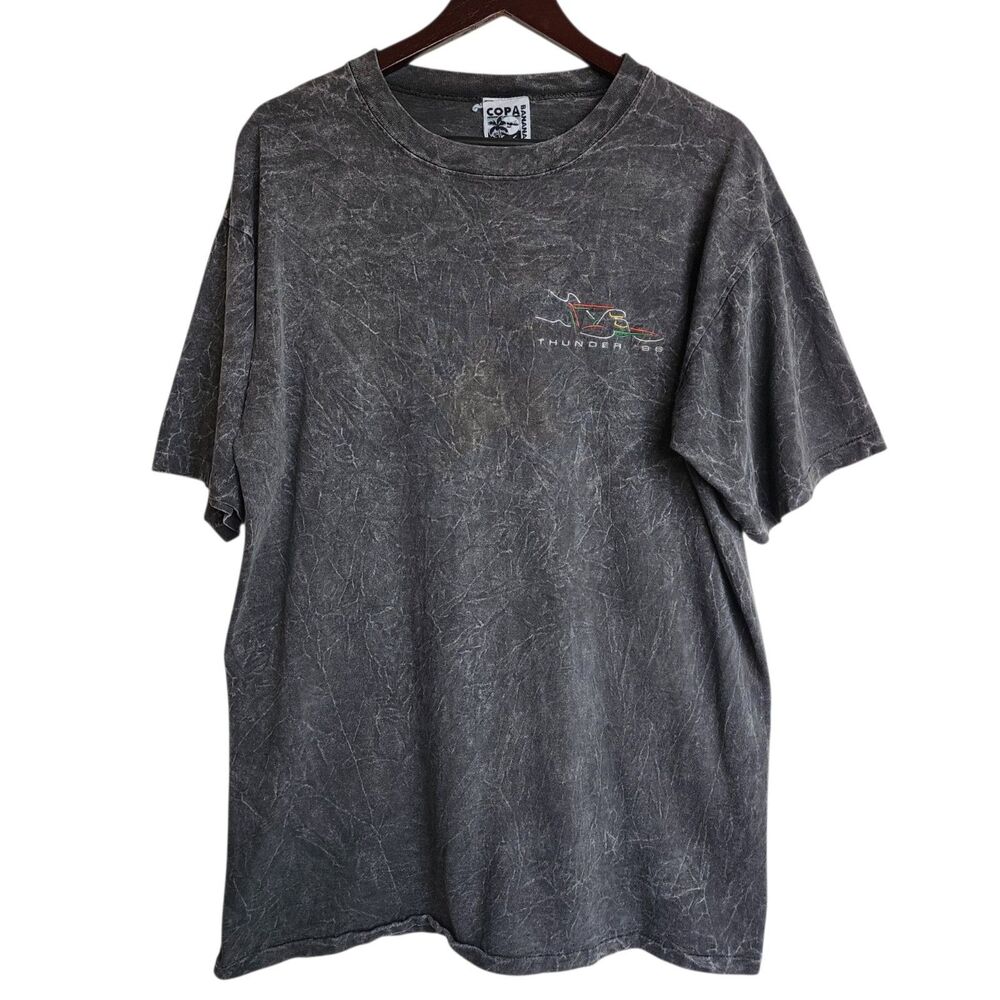 Vintage 90s Copa Banana T-Shirt Men Large Gray Acid Wash Thunder '96 Graphic Tee